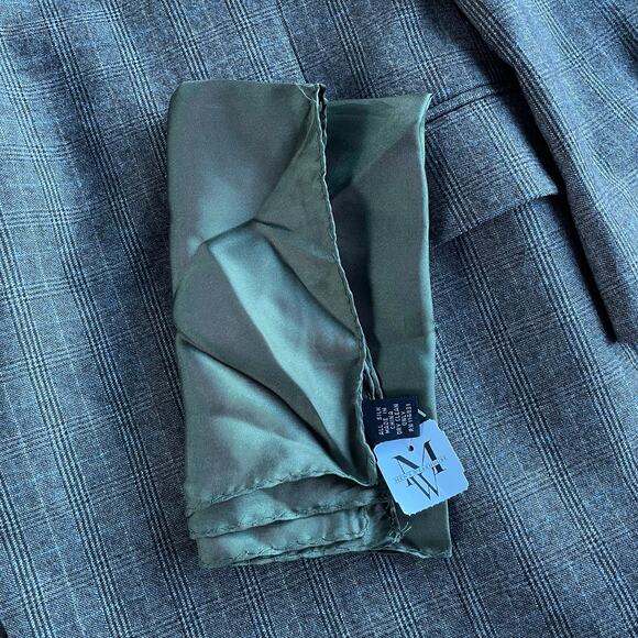 🔥Vintage Y2K Union Made USA 100% Wool Glen Plaid Suit Blazer 46S & Pants 37 - Picture 7 of 15